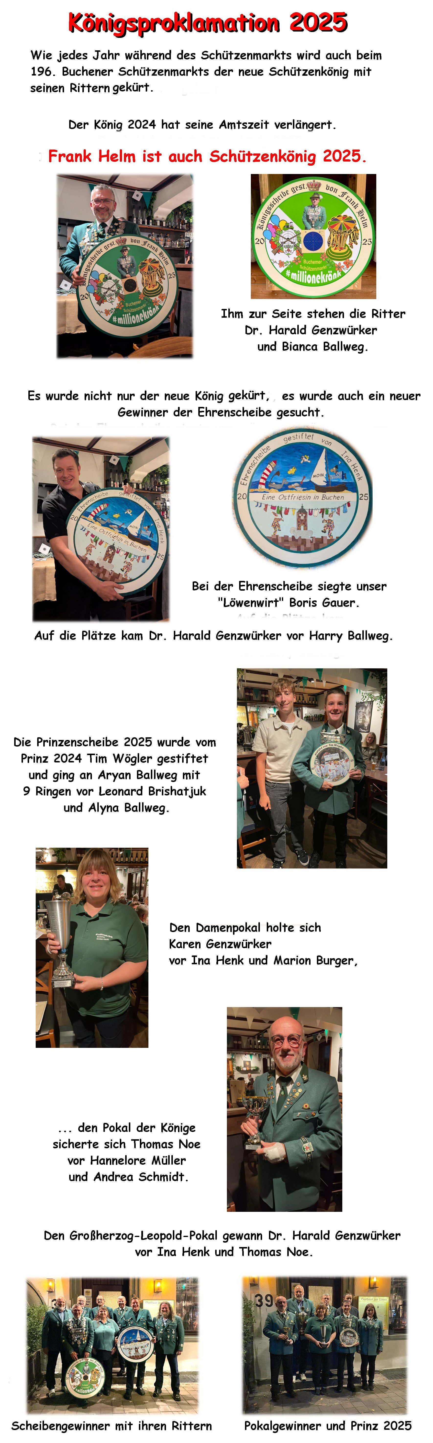 2025 Gewinner König